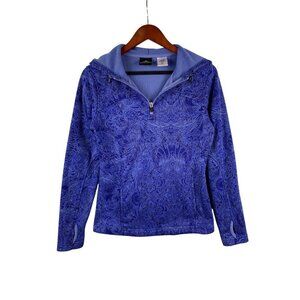 Cascade Sport Womens S Blue Pullover Fleece Hoodie